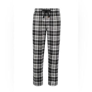 Fruit of the Loom Black and White Plaid Sweatpants